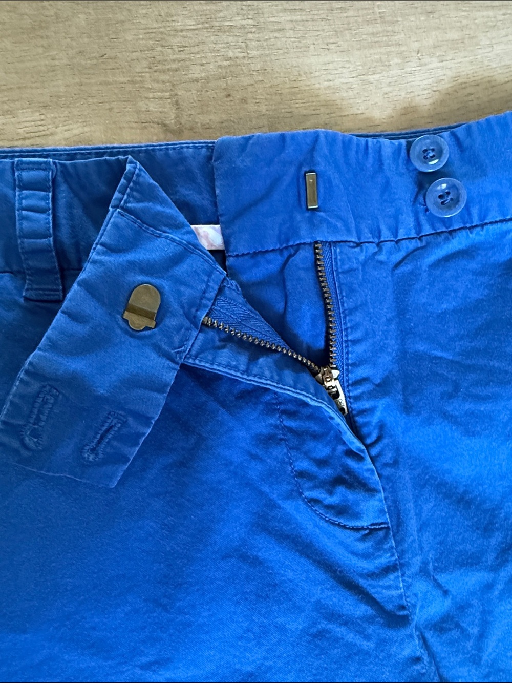 Vineyard Vines Bright Blue Button-Waist Shorts - Picture 4 of 7
